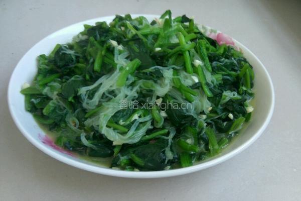 蒜蓉粉丝菠菜的做法图解5