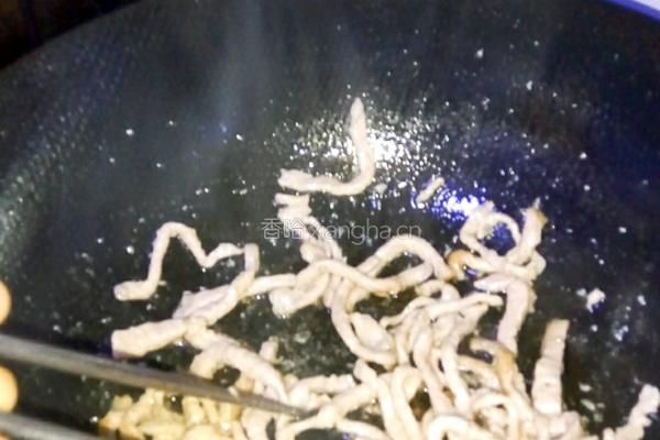 蒜苔炒肉丝的做法图解7