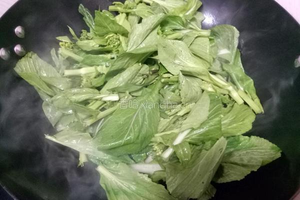 清炒白油菜薹的做法图解7