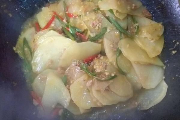 香辣土豆片的做法图解4