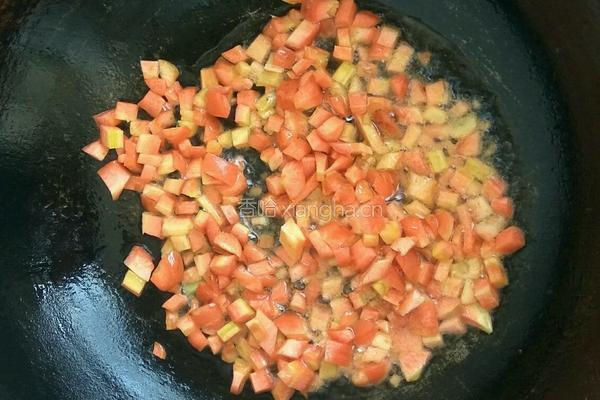 鸡肉蔬菜丁炒饭的做法图解2
