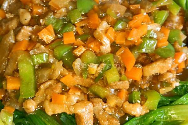 卤肉菠菜的做法图解14