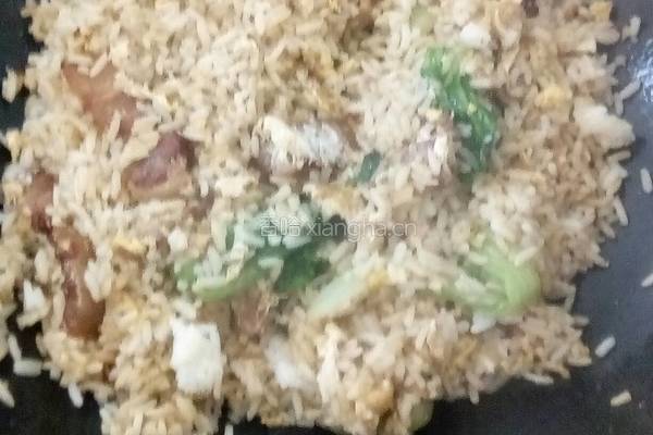 腊肉炒饭的做法图解6