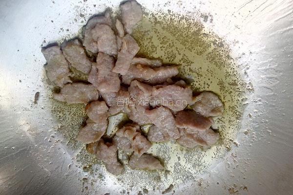 金针菇炒肉的做法图解4