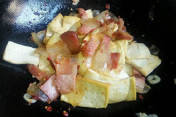腊肉烧豆腐的做法图解13