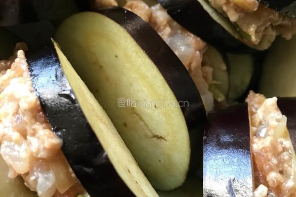 虾仁炸茄盒的做法图解4