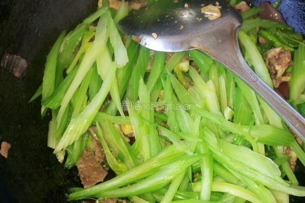 小炒青菜羊肉的做法图解7