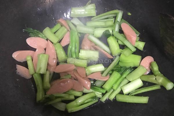 青菜面的做法图解3