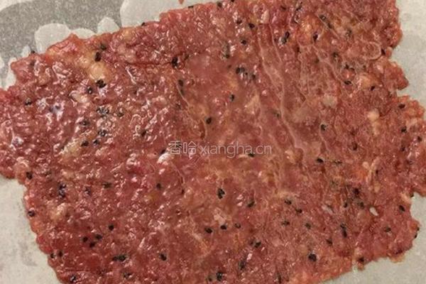 蜜汁猪肉脯的做法图解2