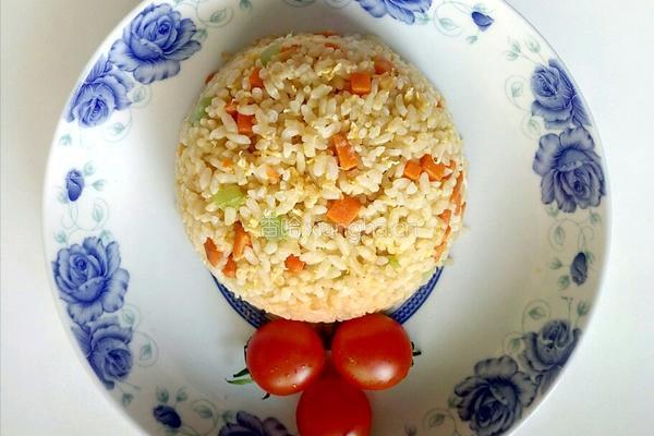 胡萝卜青瓜鸡蛋炒饭的做法图解11