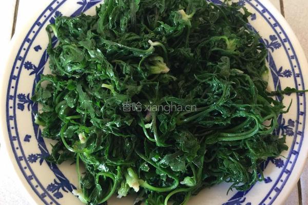 清炒荠菜的做法图解5