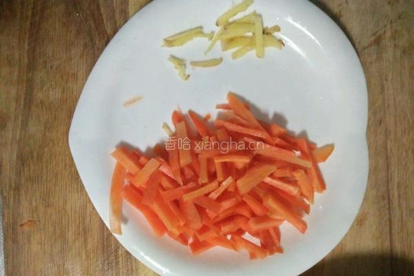 肉炒蒜台的做法图解2