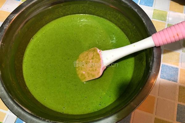 菠菜蛋糕卷（电饭锅版）的做法图解1