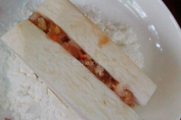 杏鲍菇肉盒的做法图解8