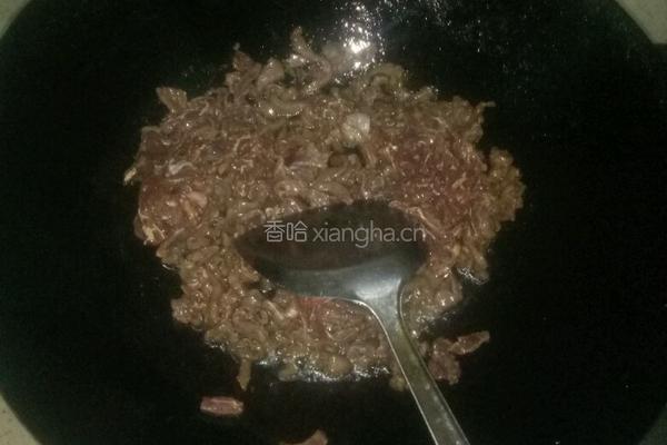 香菜小炒牛肉的做法图解4