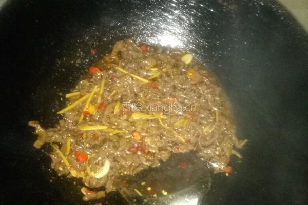 香菜小炒牛肉的做法图解8