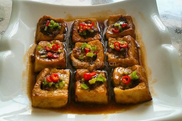 肉酿豆腐的做法图解14