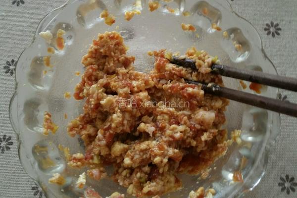 肉酿豆腐的做法图解3