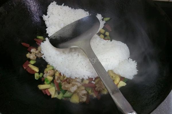 菠萝炒饭的做法图解12