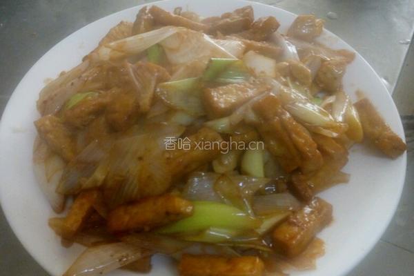 葱烧豆腐