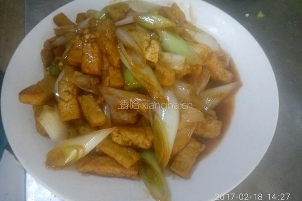 葱烧豆腐的做法图解6