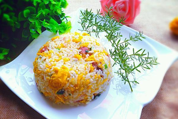 鸡蛋火腿炒饭的做法图解8