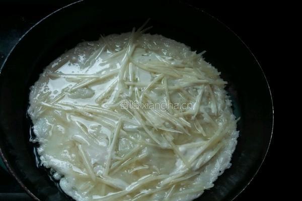 土豆丝煎饼的做法图解3
