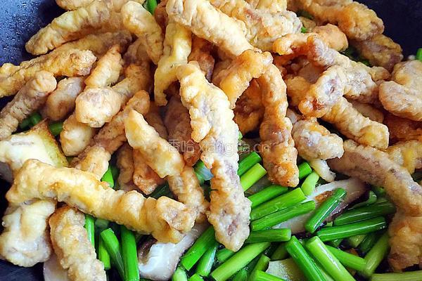 蒜苔炒肉的做法图解7