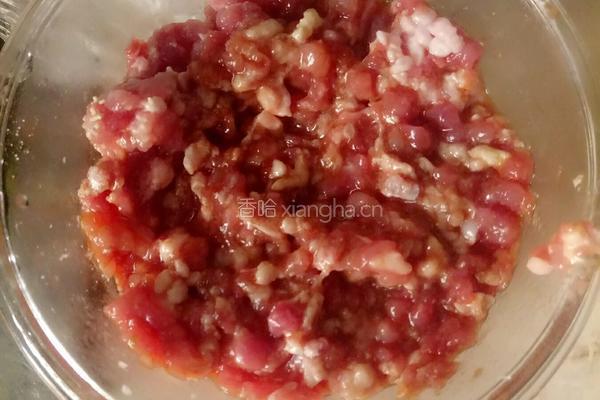猪肉白菜饼的做法图解2