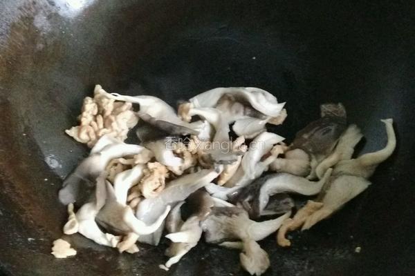 鲜蘑油菜小炒肉的做法图解11