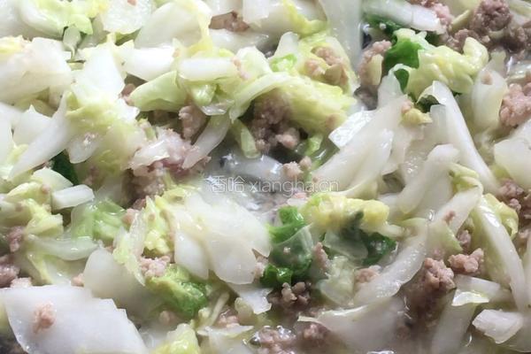 肉沫白菜面（儿童版）的做法图解10