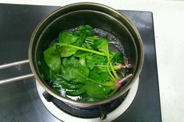 菠菜拌面（早餐）的做法图解4