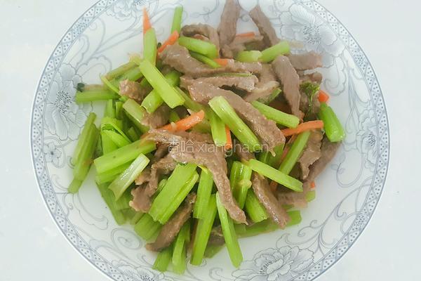 牛肉炒芹菜的做法图解11