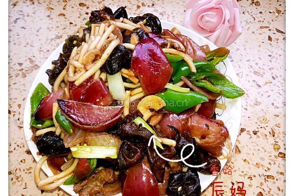 洋葱木耳粉条肉