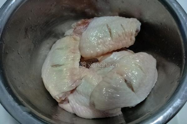 烤鸡中翅的做法图解2