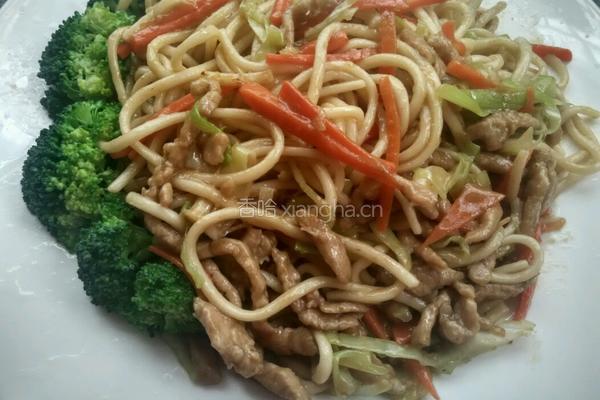  瘦肉炒面的做法图解8