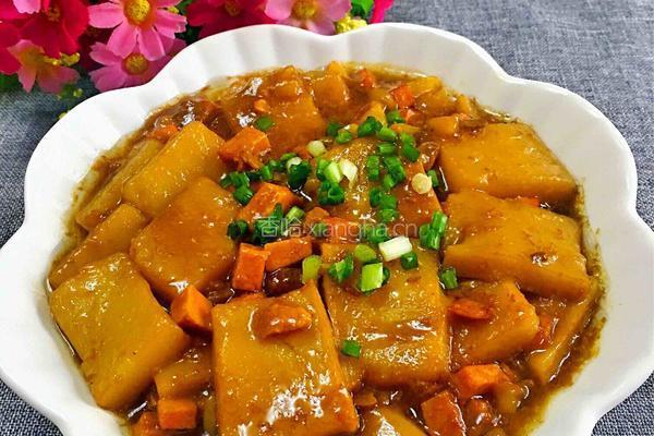 黄豆酱烧米豆腐的做法图解8