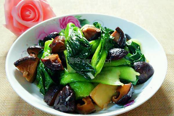 香菇油菜的做法图解10
