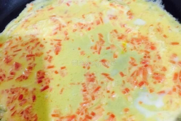 秋葵蛋饼配牛油果的做法图解3