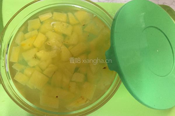 菠萝果冻的做法图解8