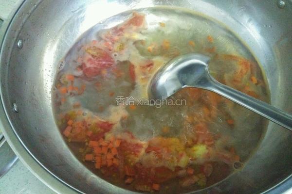 蔬菜蛋花疙瘩汤的做法图解4