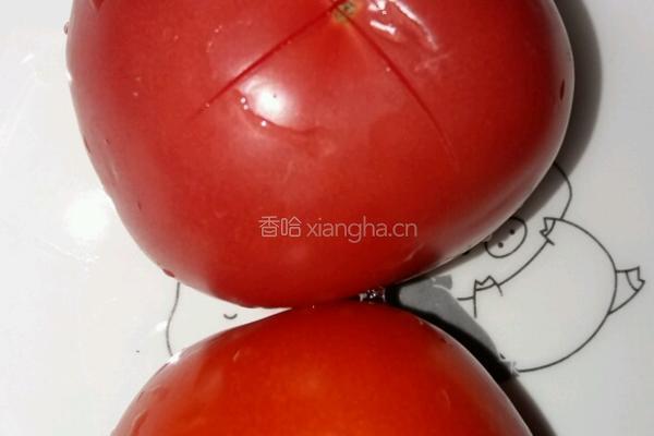 番茄肉酱意面配香蒜煎烟熏火腿的做法图解1