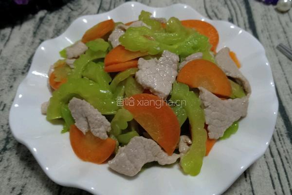 苦瓜炒肉的做法图解12