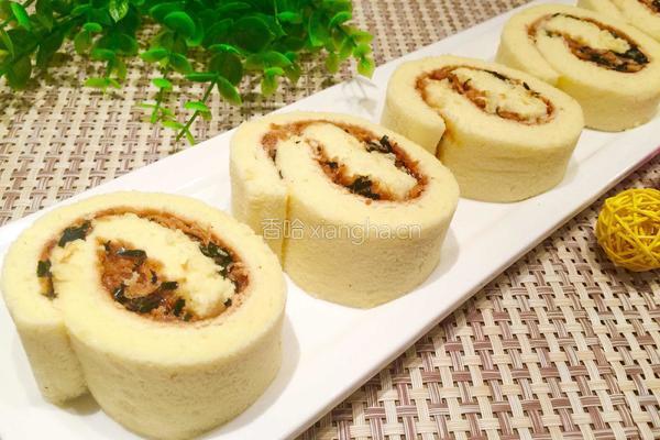 肉松海苔蛋糕卷的做法图解21