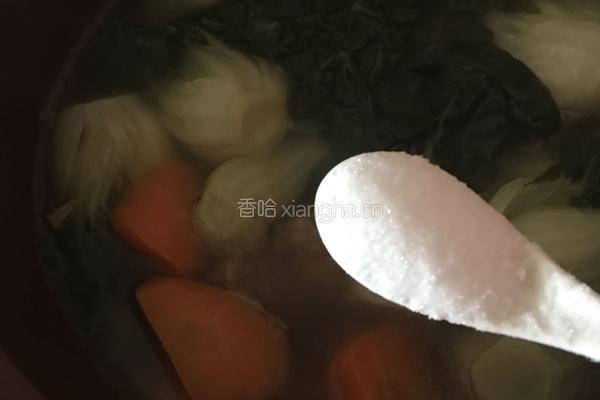 奶白菜龙骨汤的做法图解6