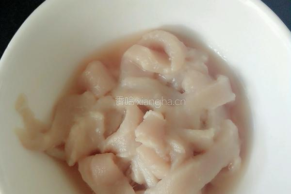 香菇油菜炒肉片的做法图解3