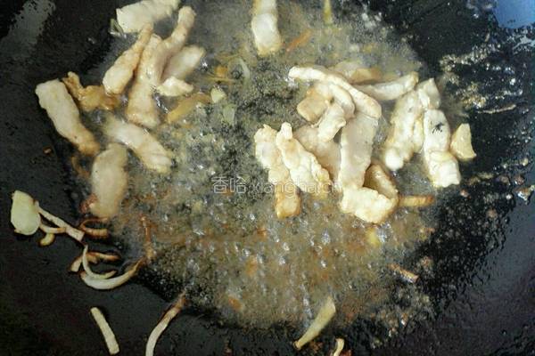 香菇油菜炒肉片的做法图解6