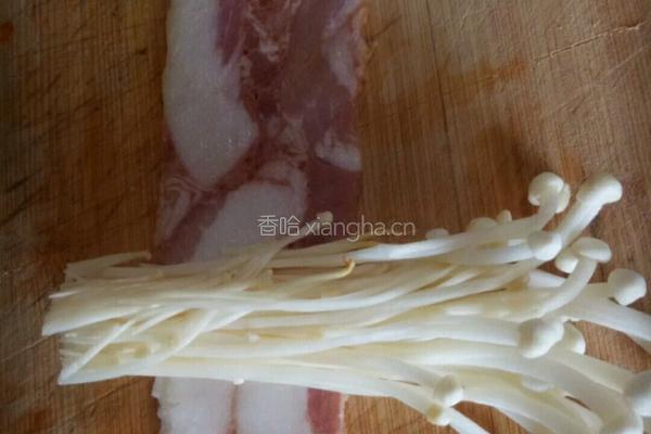培根金针菇的做法图解4