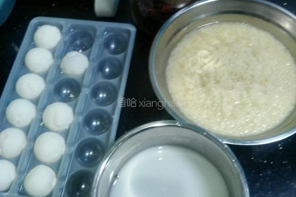 酒糟汤圆的做法图解1