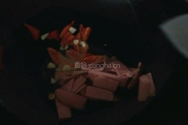 火腿青瓜的做法图解4